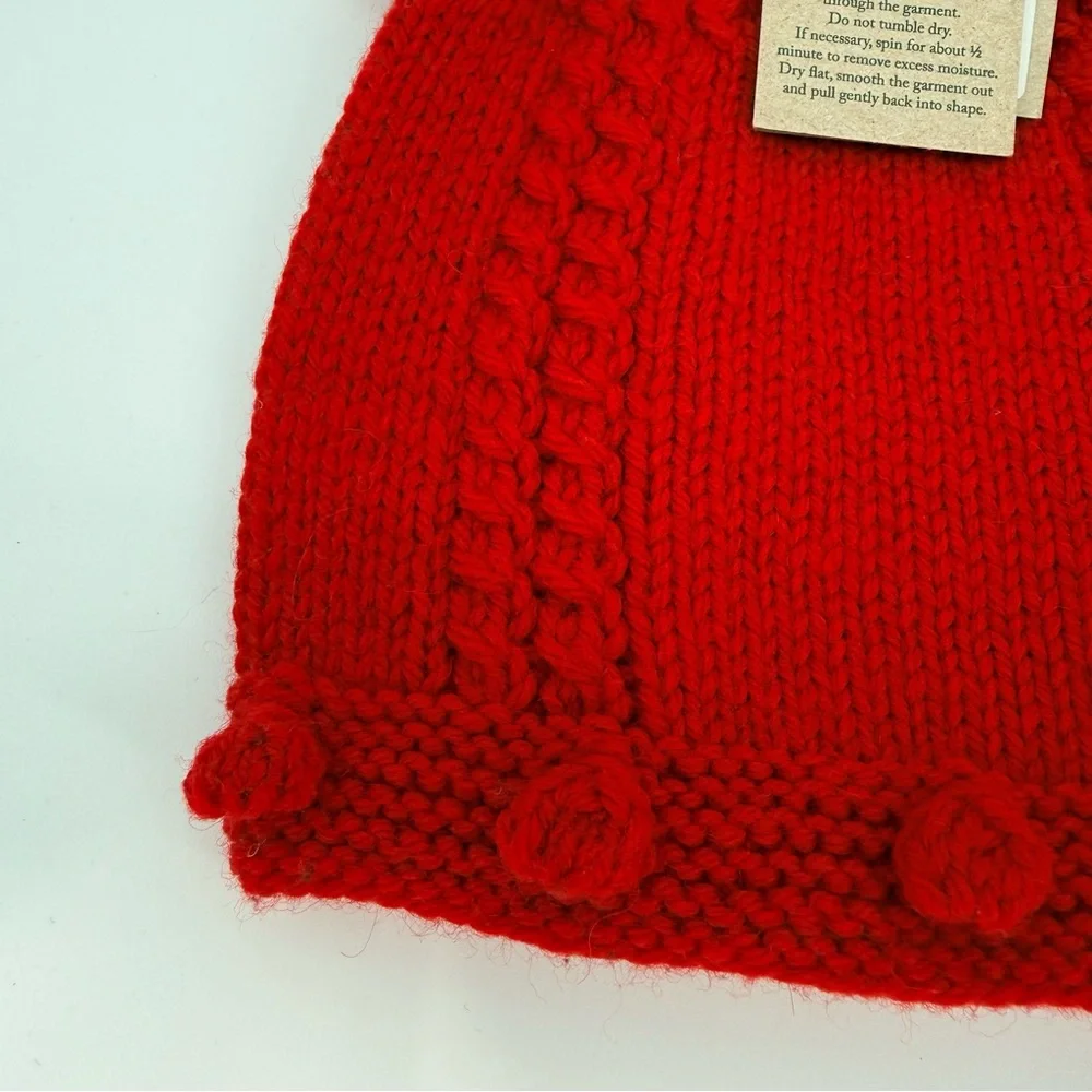 Viking Knit Hat Nordic Kids Wool Bull Horn Crochet Beanie Cap Handmade Baby gift